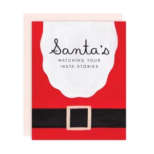 Santa's Watching Card