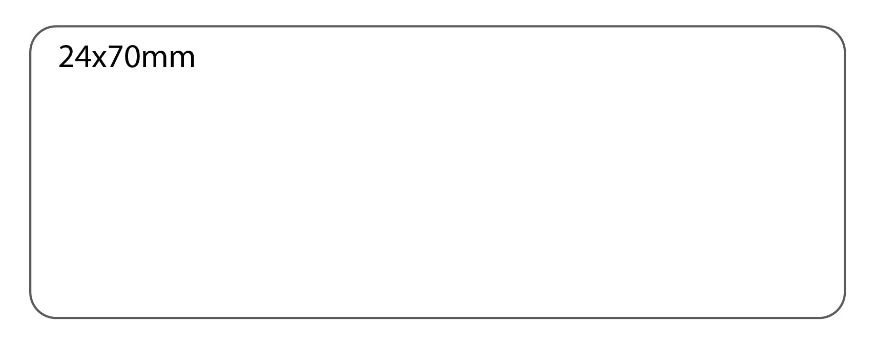 SELF ADHESIVE OFFICE LABEL-24X70mm