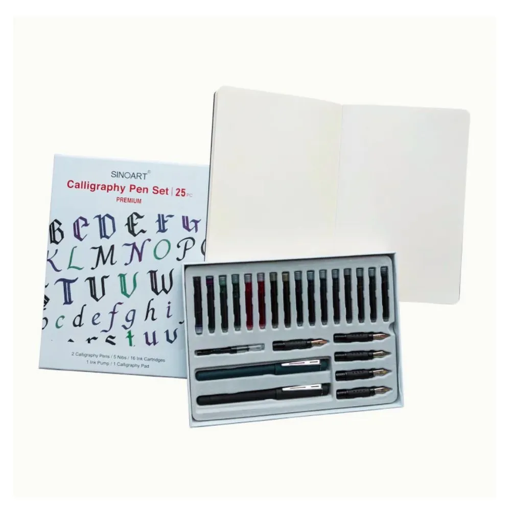 Sinoart 25pc Premium Calligraphy Pen Set in Gift Box