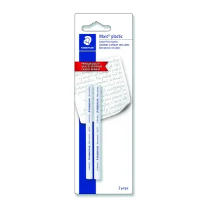 Staedtler Mars Plastic Round Stick Eraser Refill 2pk
