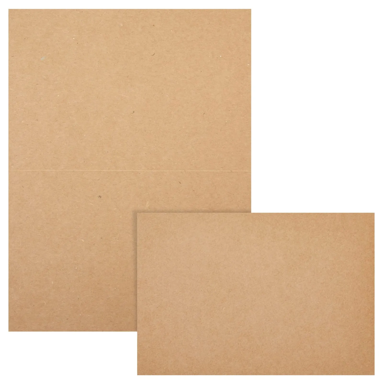 Sustainable Greetings: Kraft Paper Blank Cards and Envelopes - 4x6 inches (100 Pack)