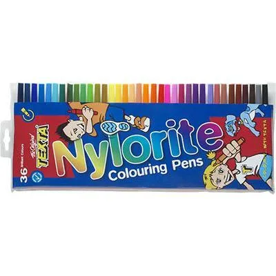Texta Nylorite Colouring Marker Bullet Tip Wallet 36
