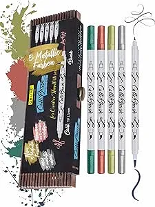 The Wholesale Company Calli. Brush - Double Tip Pens Set of 5
