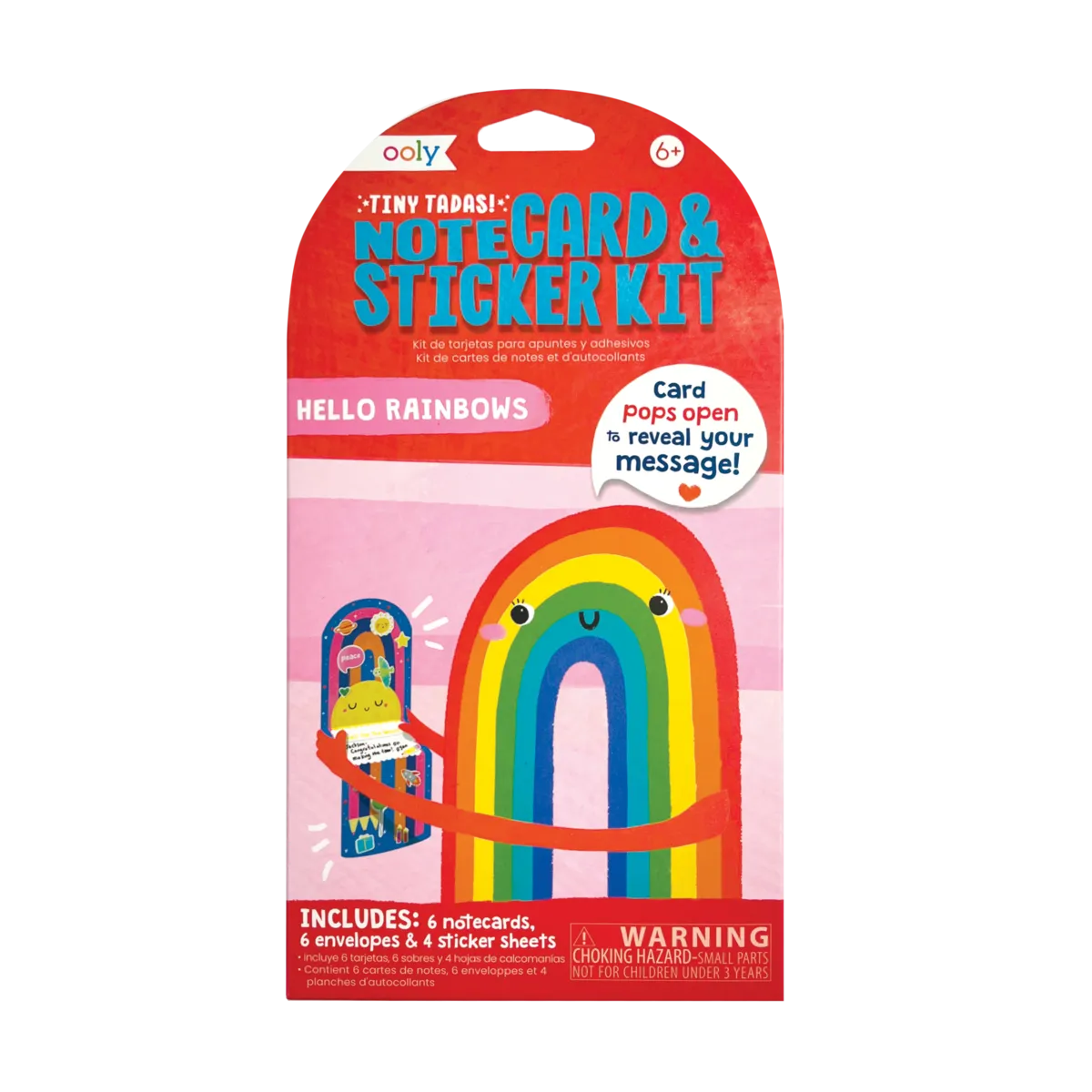 Tiny Tadas! Note Cards and Sticker Set - Hello Rainbows