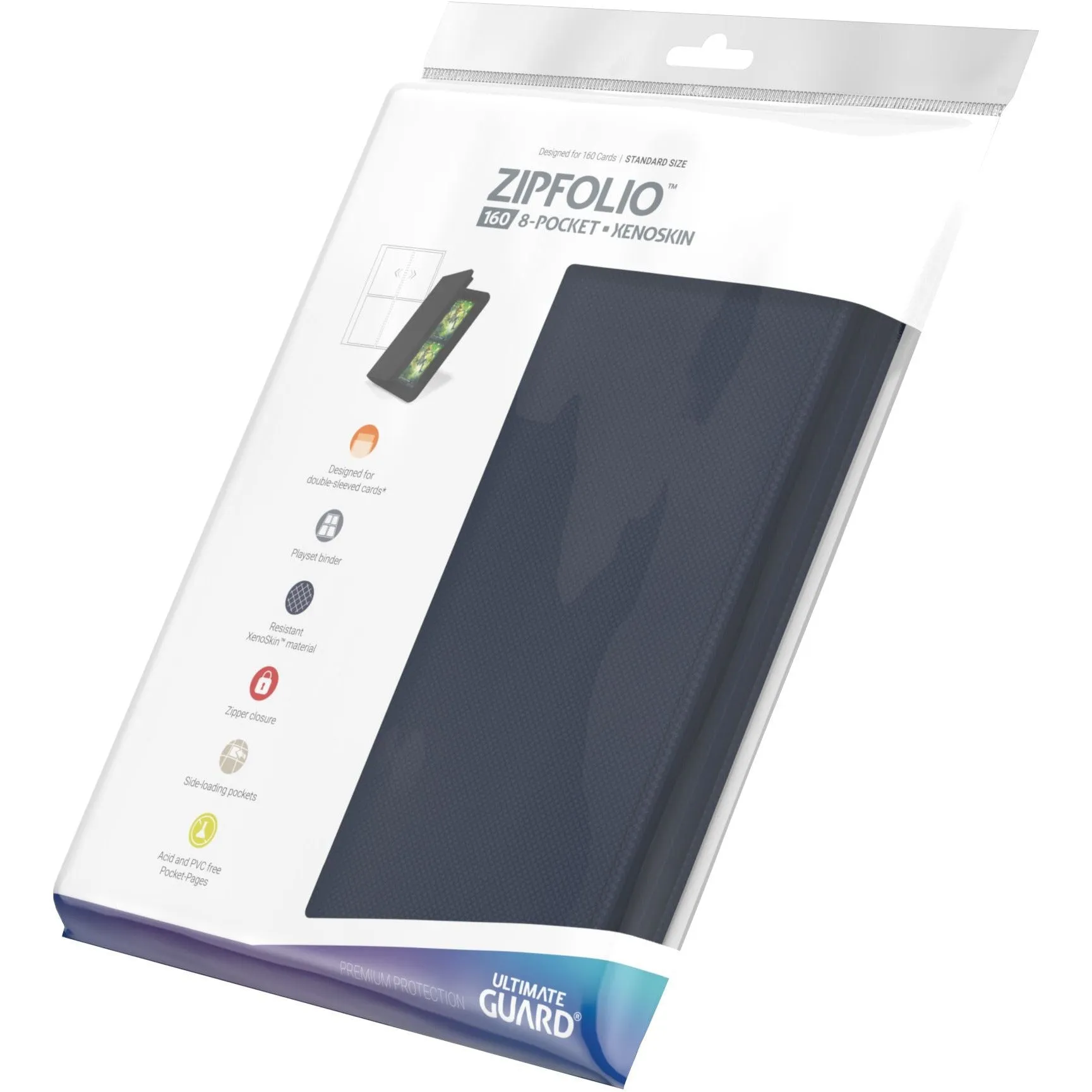 Ultimate Guard - 8 Pocket ZipFolio XenoSkin/Dark Blue