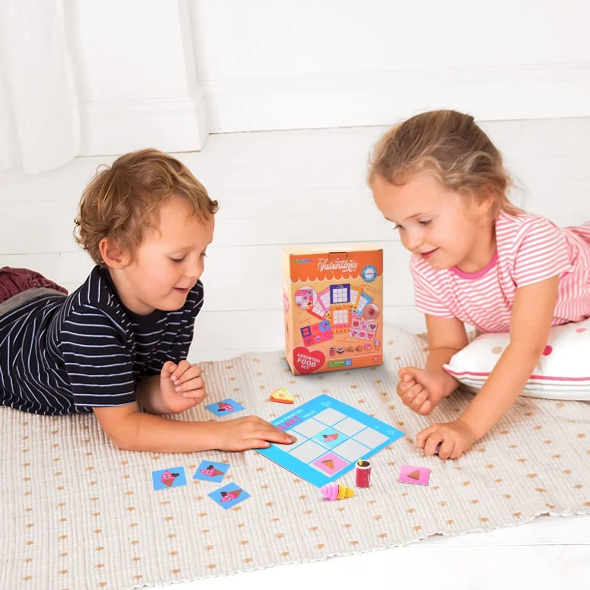 Valentines Day Game Cards with Tattoos Erasers & Stickers -Wholesale