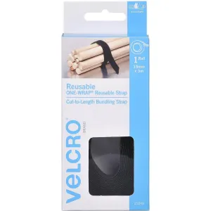 Velcro Brand One-Wrap Reusable Wrap 19Mm X 3M Black