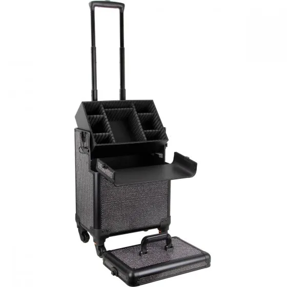 VER Beauty - Black Krystal Rolling Case