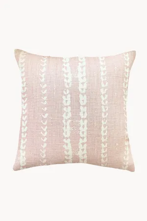 Vines Linen & Cotton Pillow in Blush