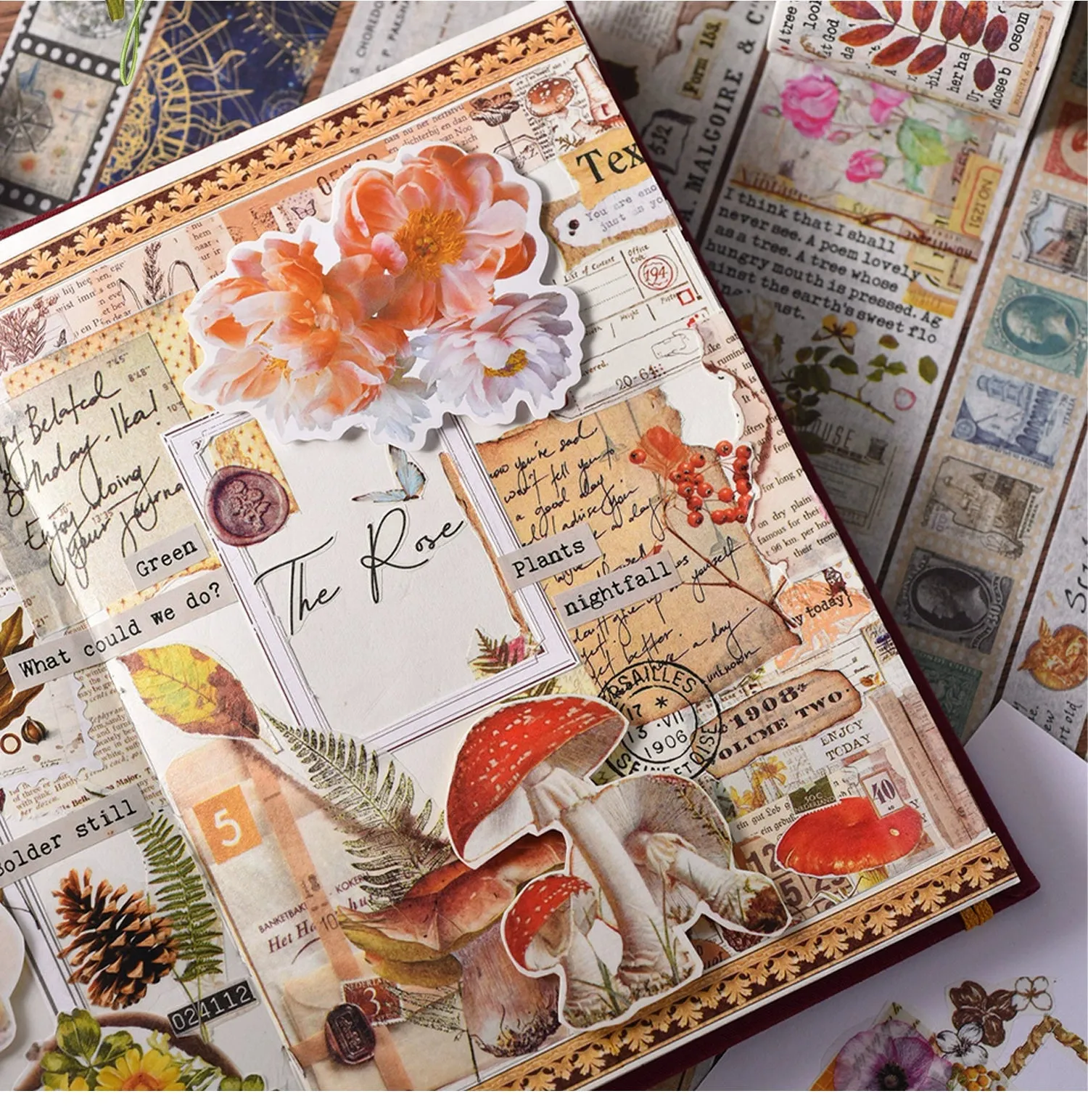 Vintage-Inspired Washi Tape for Nostalgic DIY Delight