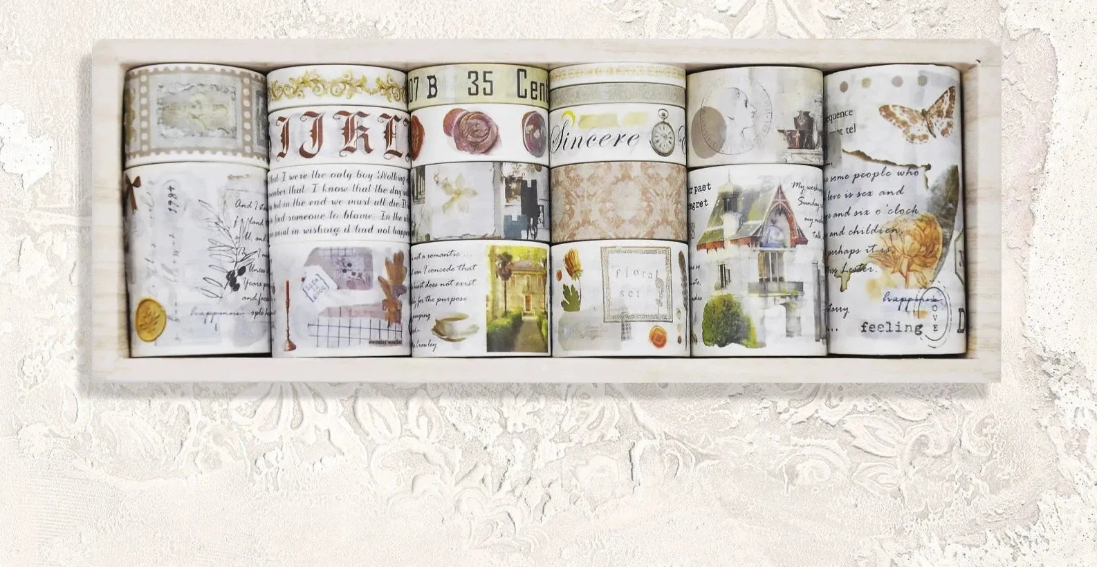 Vintage-Inspired Washi Tape for Nostalgic DIY Delight