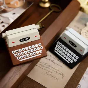 Vintage Typewriter Wooden Memo Holder