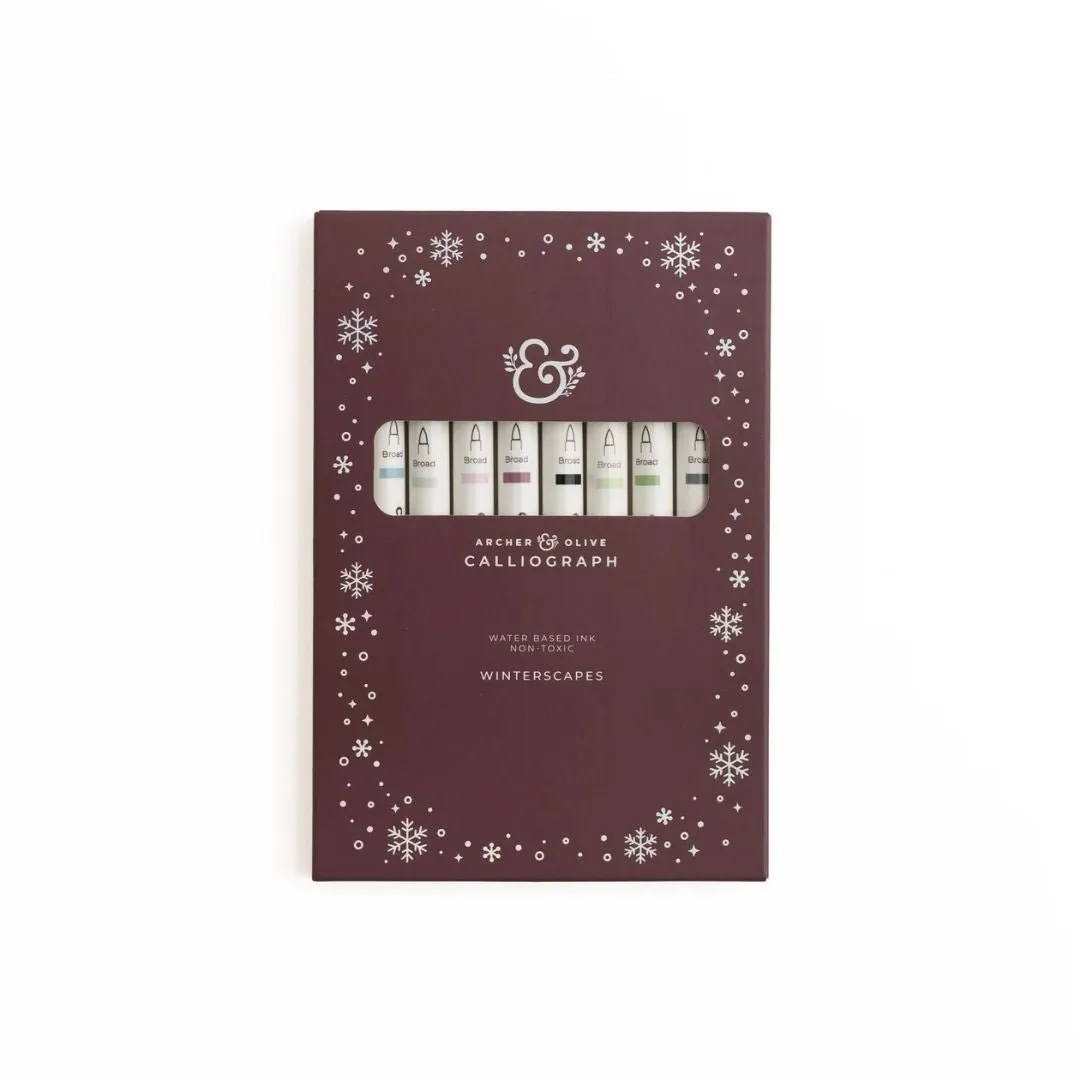 Winterscapes Calliograph Pens