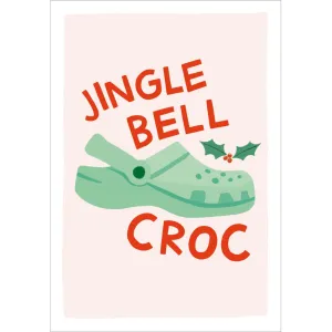 Woodmansterne Jingle Bell Croc Christmas Card - 609336