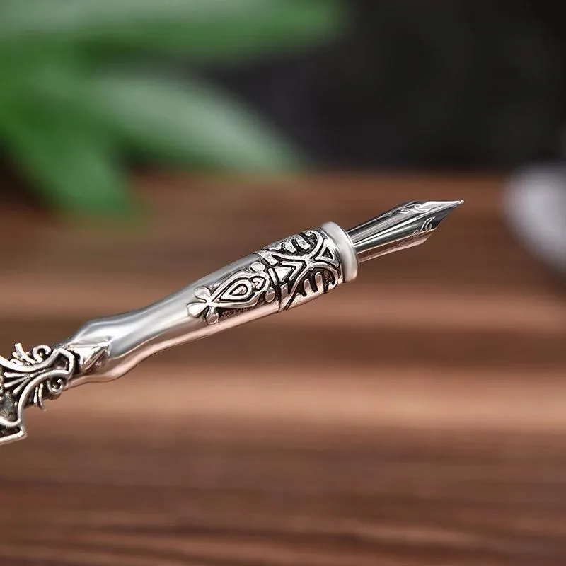 Yellow Goose Retro Feather Calligraphy Dip Quill Pen