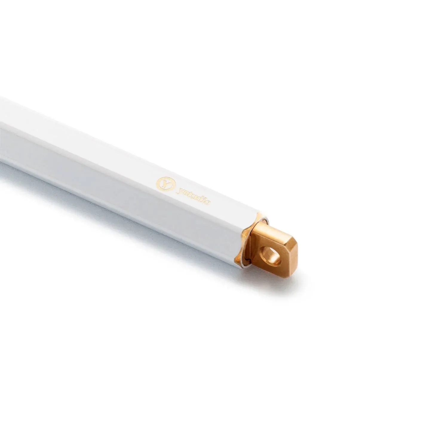 YSTUDIO Classic Revolve Portable Ball Pen, White
