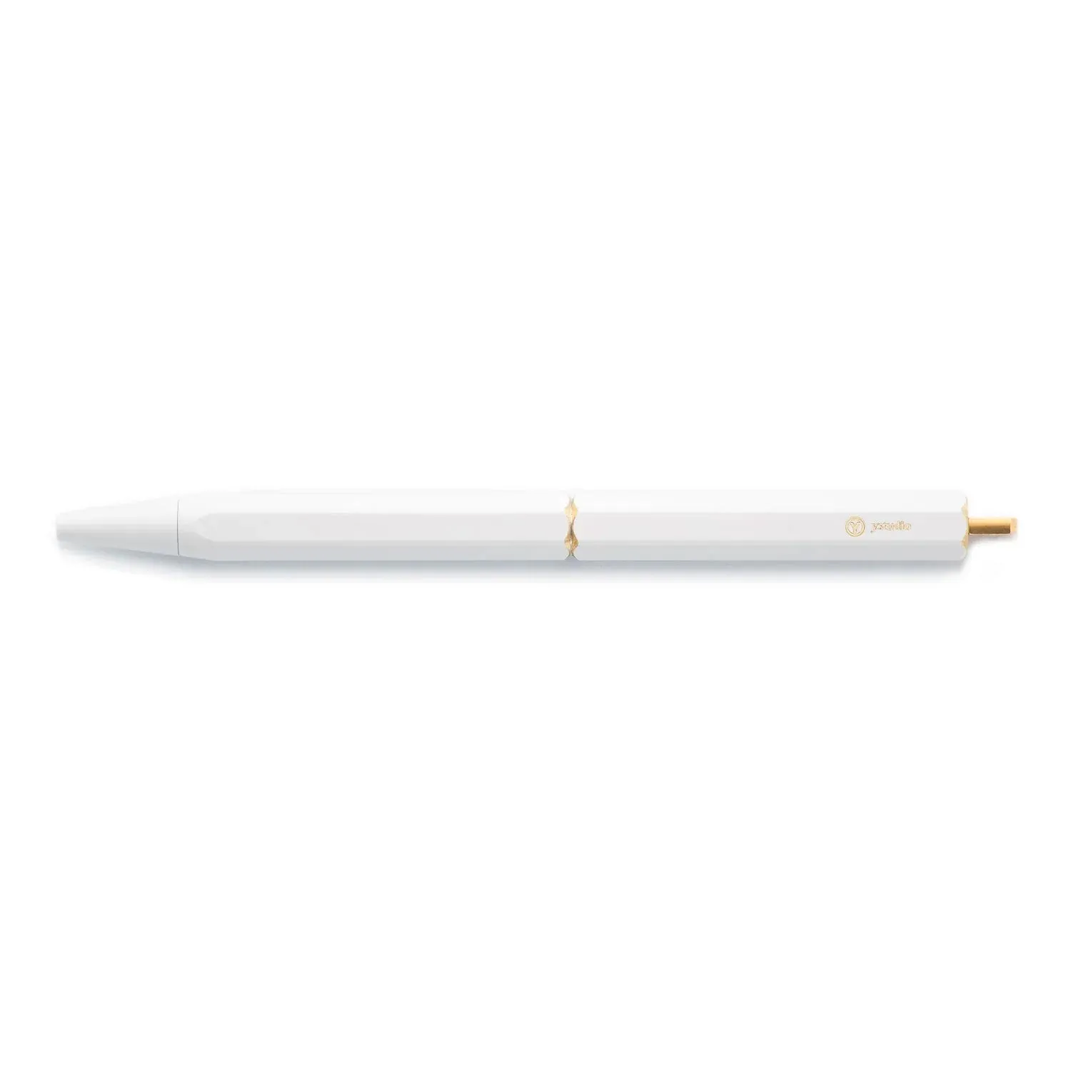 YSTUDIO Classic Revolve Portable Ball Pen, White