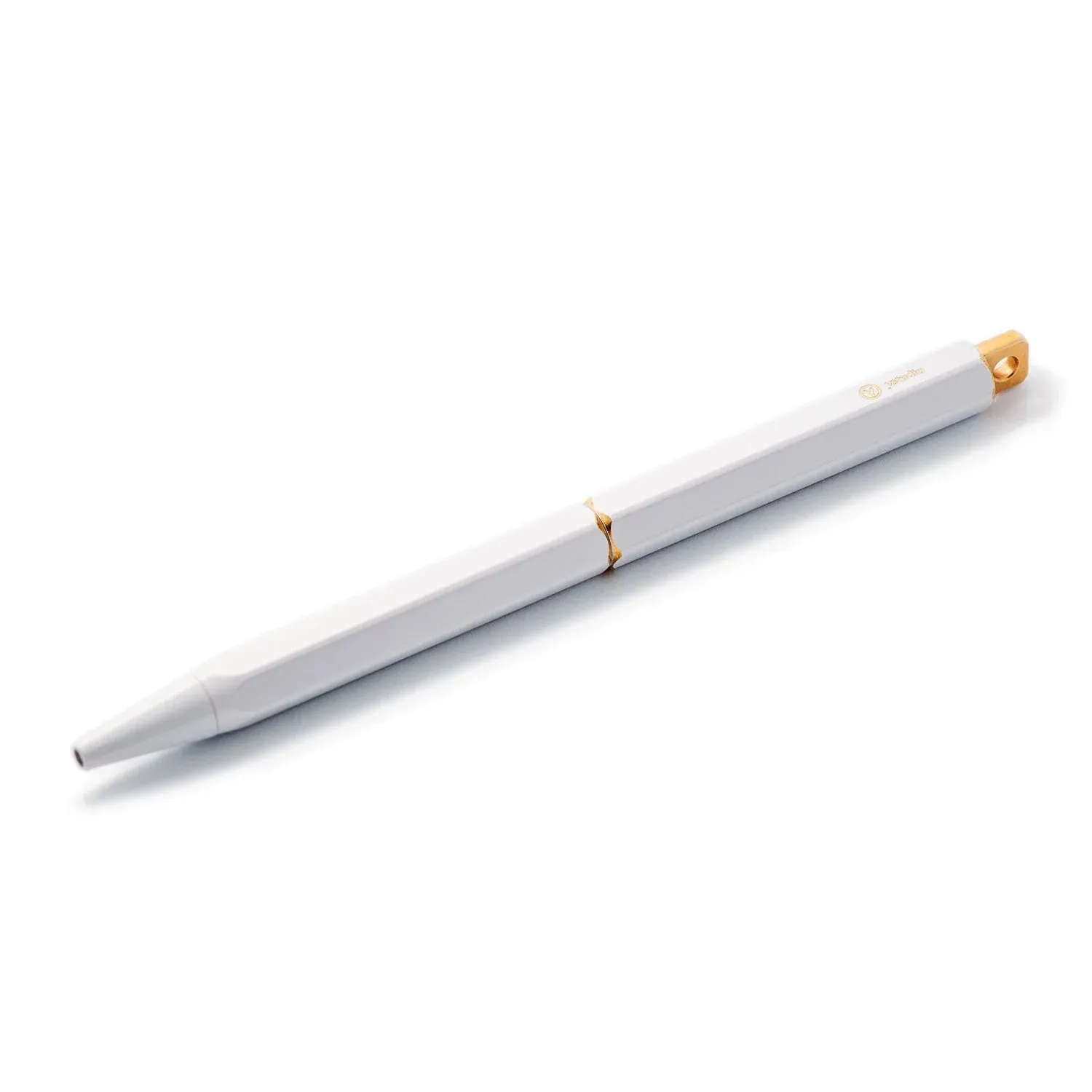 YSTUDIO Classic Revolve Portable Ball Pen, White