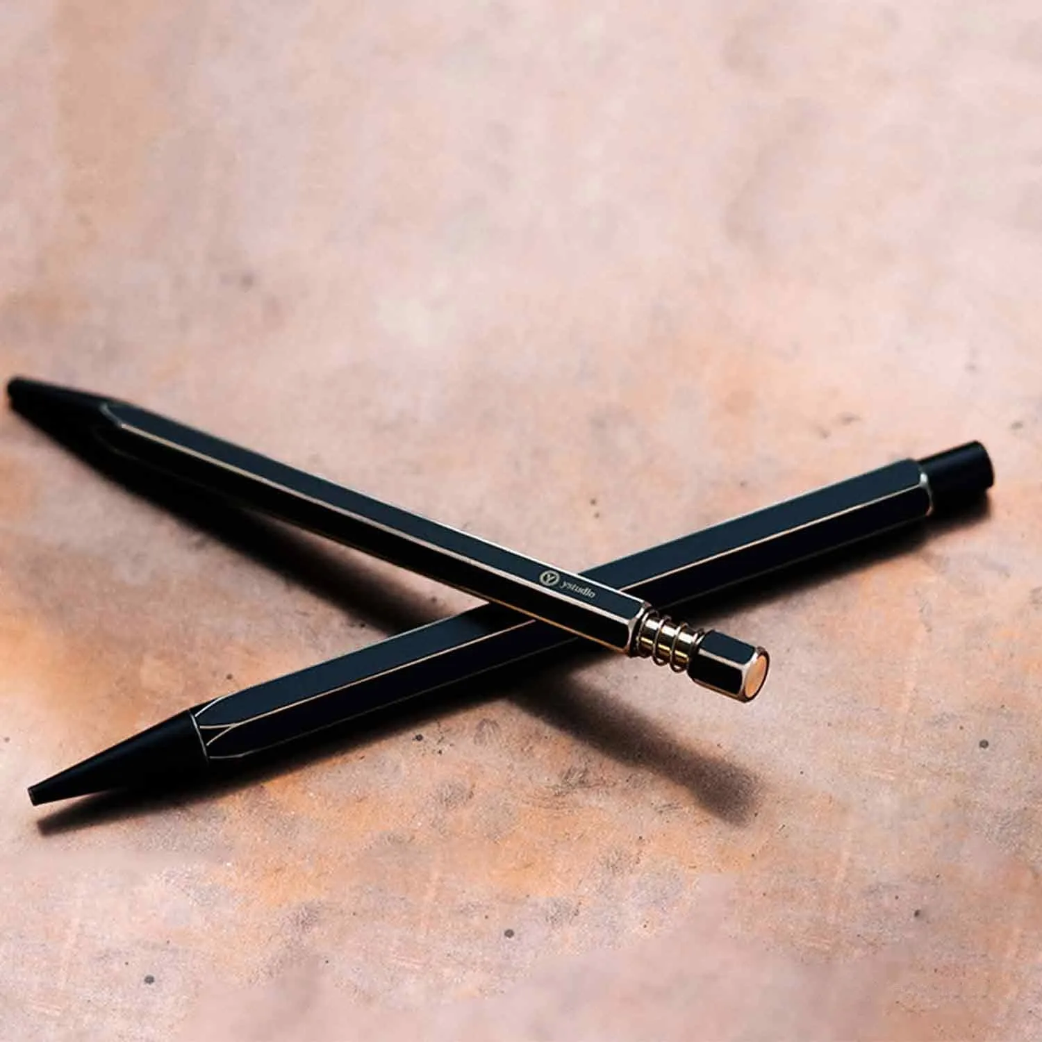 YSTUDIO Classic Revolve Spring Ball Pen, Black