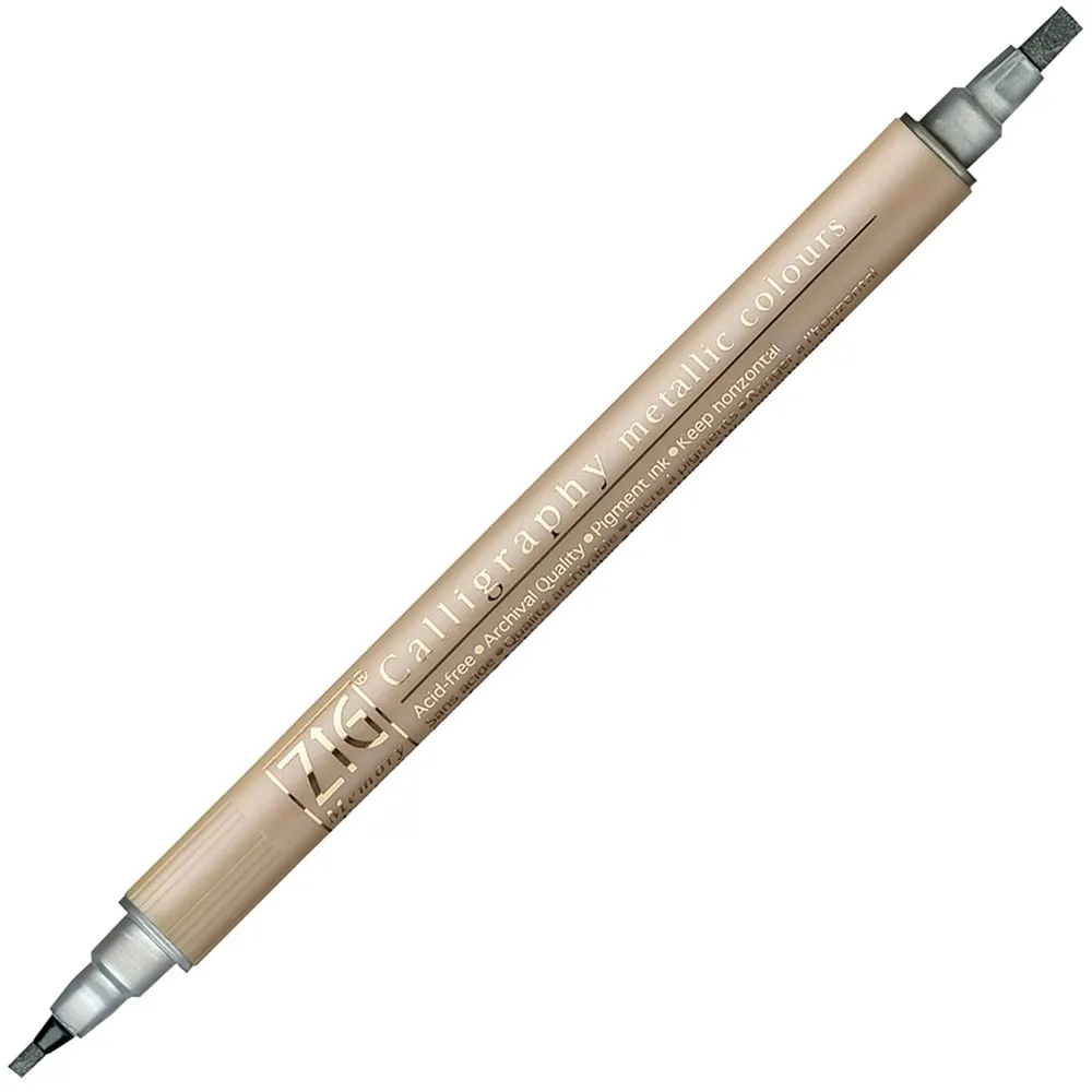 Zig Calligraphy Pen - Silver