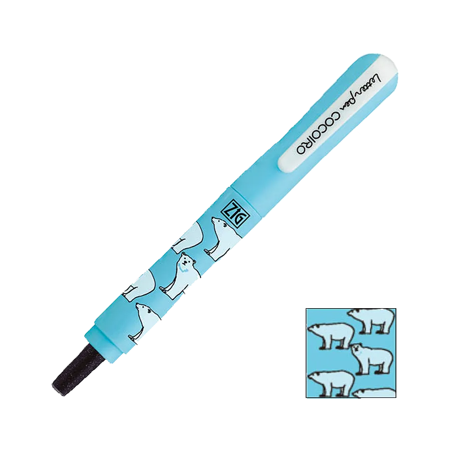 ZIG Letter pen COCOIRO - Polar Bear 1 - Black