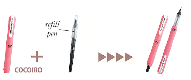ZIG Letter pen COCOIRO - Polar Bear 1 - Black